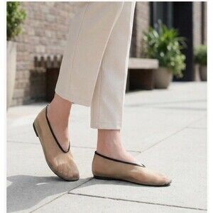 Mesh Ballet Flats for Women Round Toe Slip On Ballerina Mary Jane Shoes Size 8.5